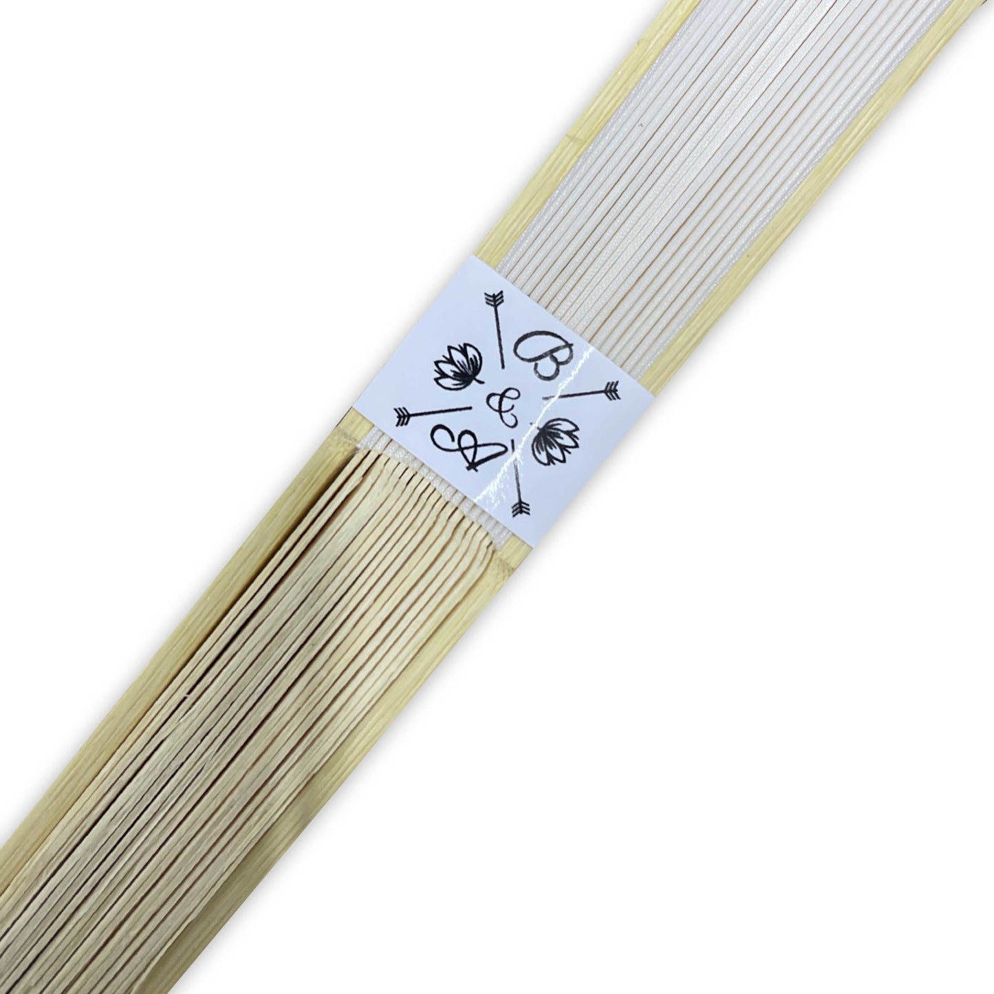 Abanico para Boda Personalizado -  Mod. 37 Cruzadas 💍 | Festiboda