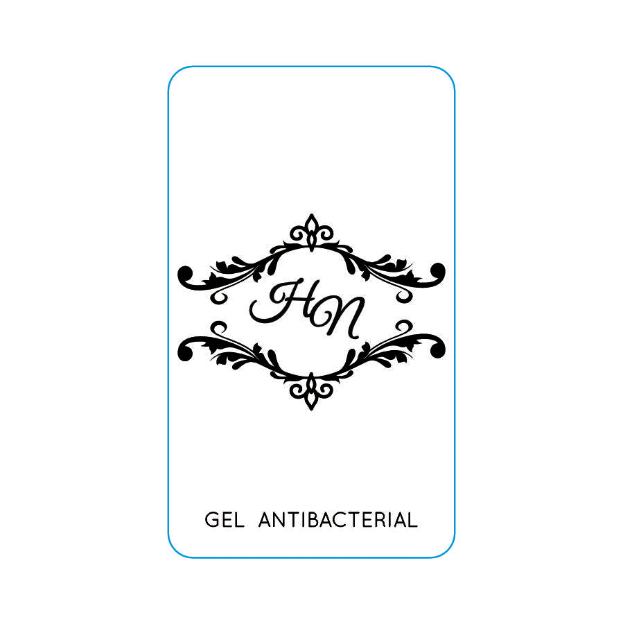 Gel Antibacterial ó Crema para Boda Personalizado Mod. 39 Borde 💍