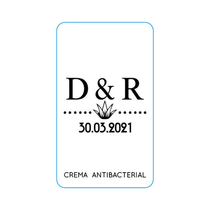 Gel Antibacterial ó Crema para Boda Personalizado Mod. 40 Maguey