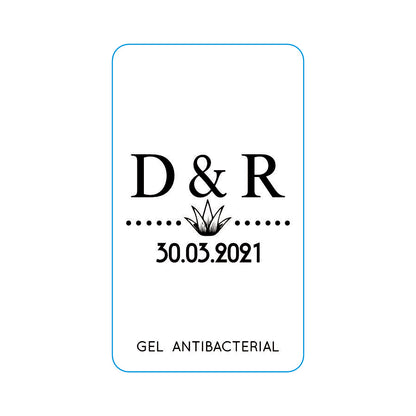 Gel Antibacterial ó Crema para Boda Personalizado Mod. 40 Maguey