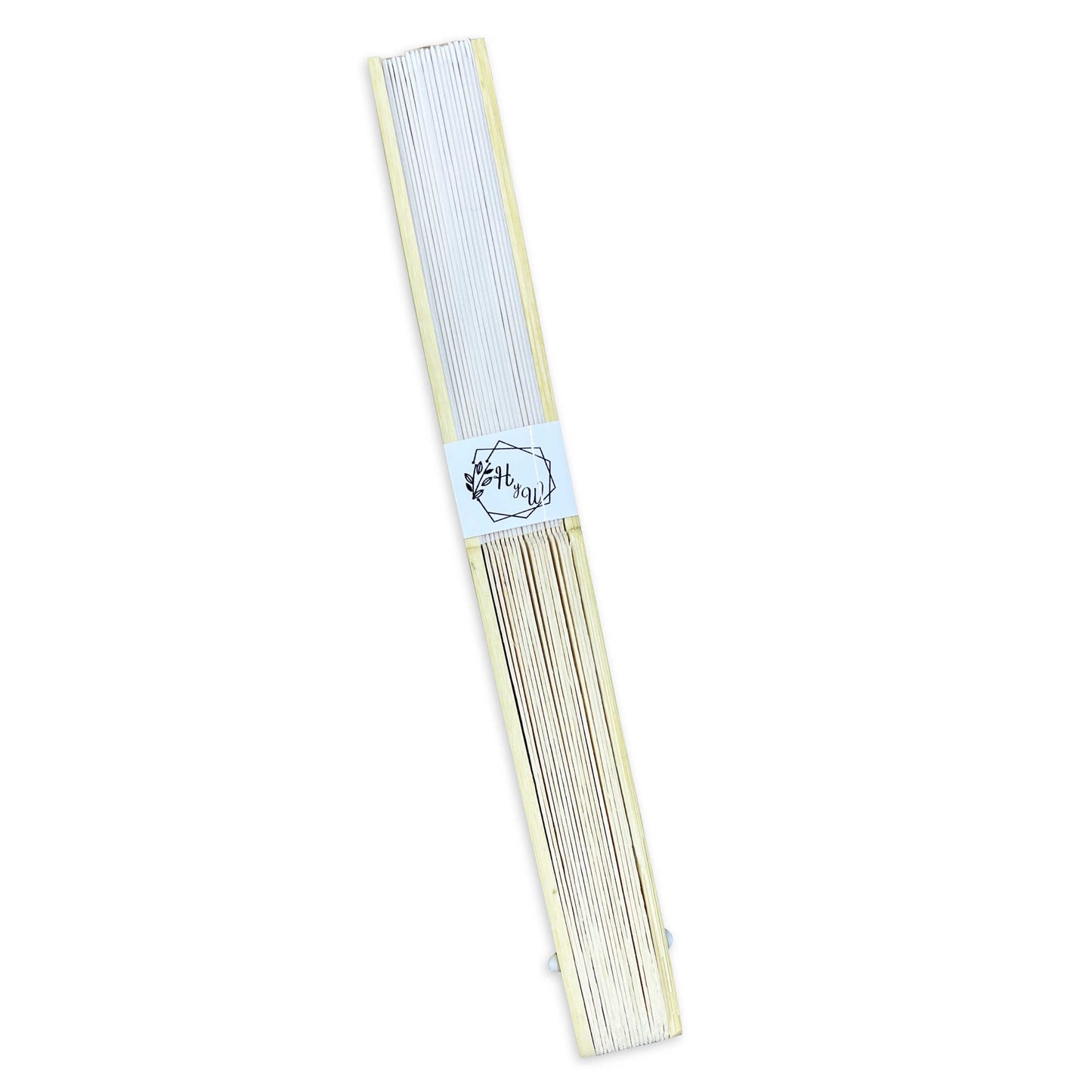 Abanico para Boda Personalizado -  Mod. 40 Hexágono Floral 💍