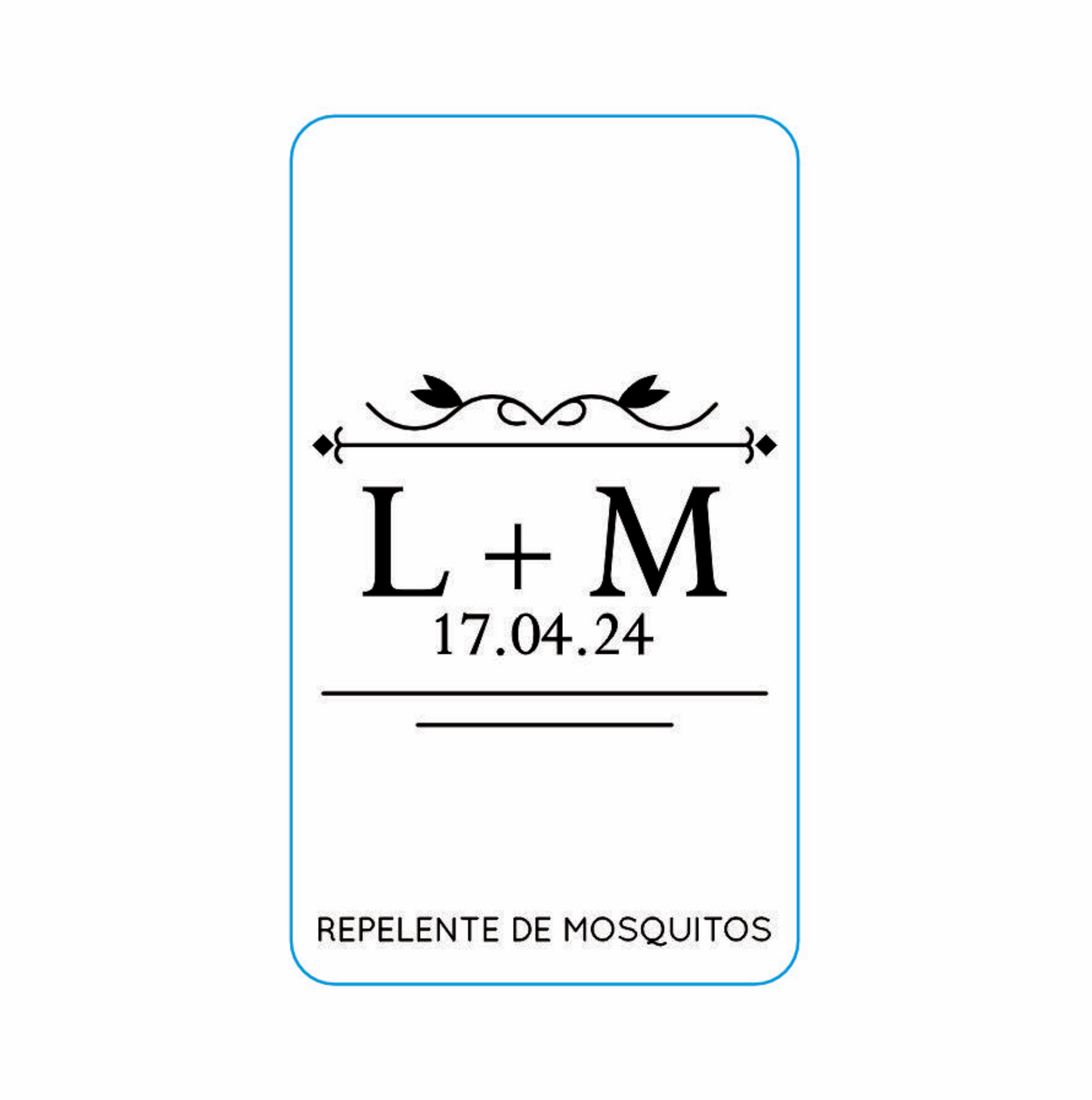 Repelente para Boda Personalizado – Mod. 45 Alas renglón 💍