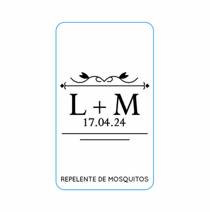 Repelente para Boda Personalizado – Mod. 45 Alas renglón 💍