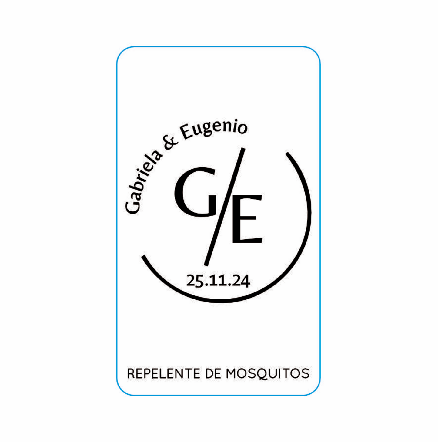 Repelente para Boda Personalizado – Mod. 46 Media linea y circulo