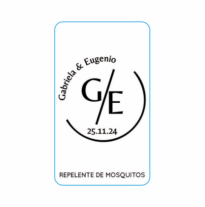Repelente para Boda Personalizado – Mod. 46 Media linea y circulo