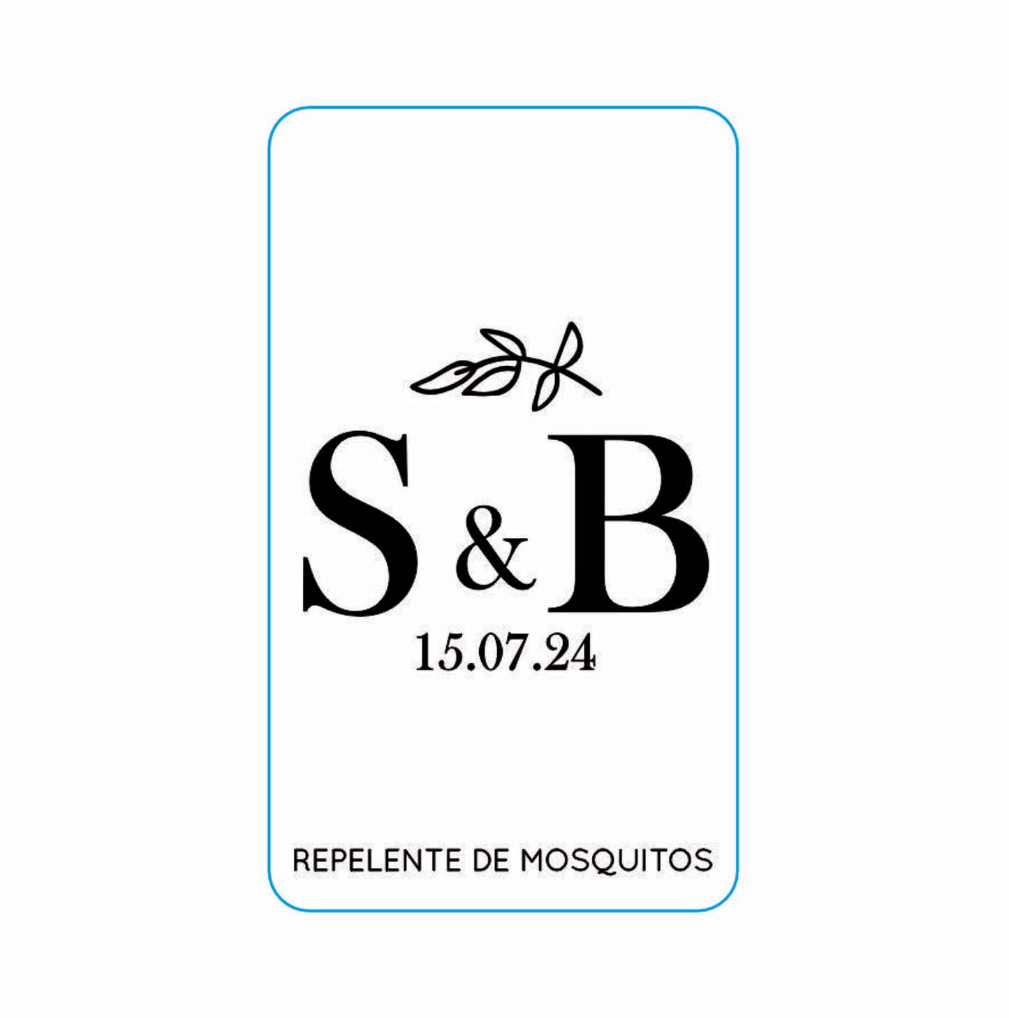 Repelente para Boda Personalizado – Mod. 47 5 Hojas 💍 | Festiboda