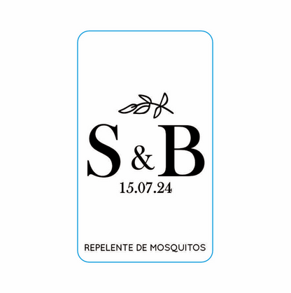 Repelente para Boda Personalizado – Mod. 47 5 Hojas 💍 | Festiboda
