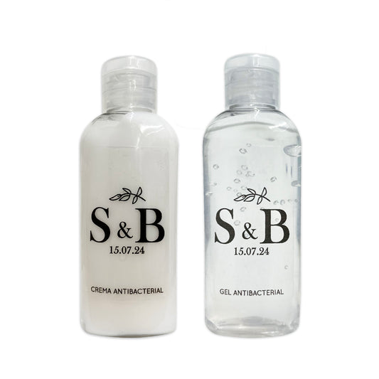 Gel Antibacterial ó Crema para Boda Personalizado – Mod. 47 5 Hoj