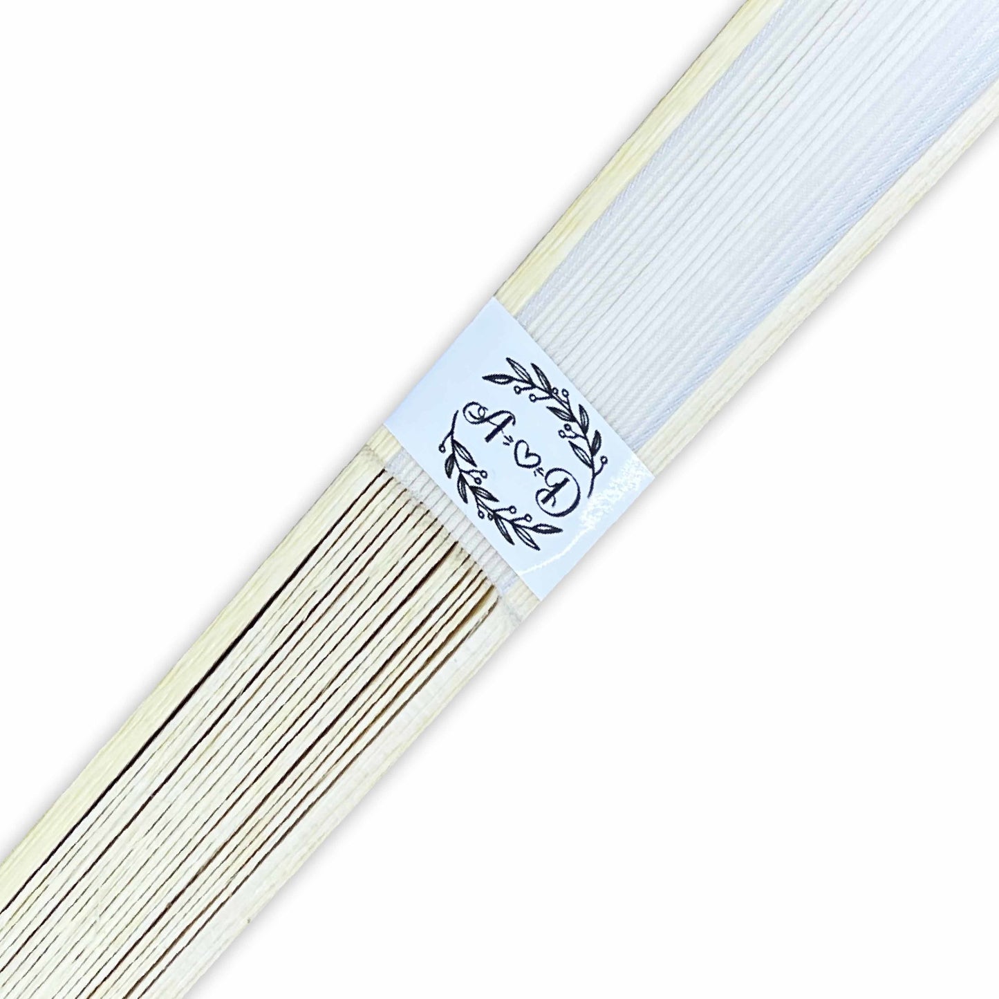 Abanico para Boda Personalizado -  Mod. 48 Medias Hojas 💍