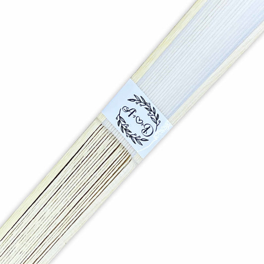 Abanico para Boda Personalizado -  Mod. 48 Medias Hojas 💍