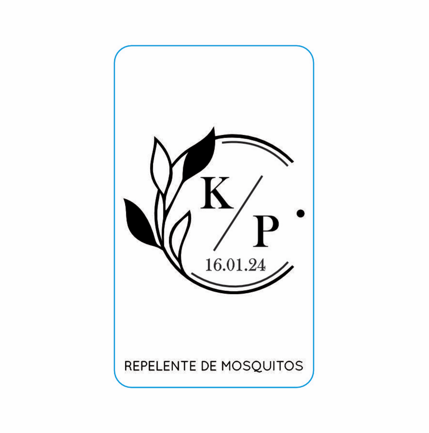 Repelente para Boda Personalizado – Mod. 48 Blanco y negro 💍