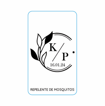 Repelente para Boda Personalizado – Mod. 48 Blanco y negro 💍