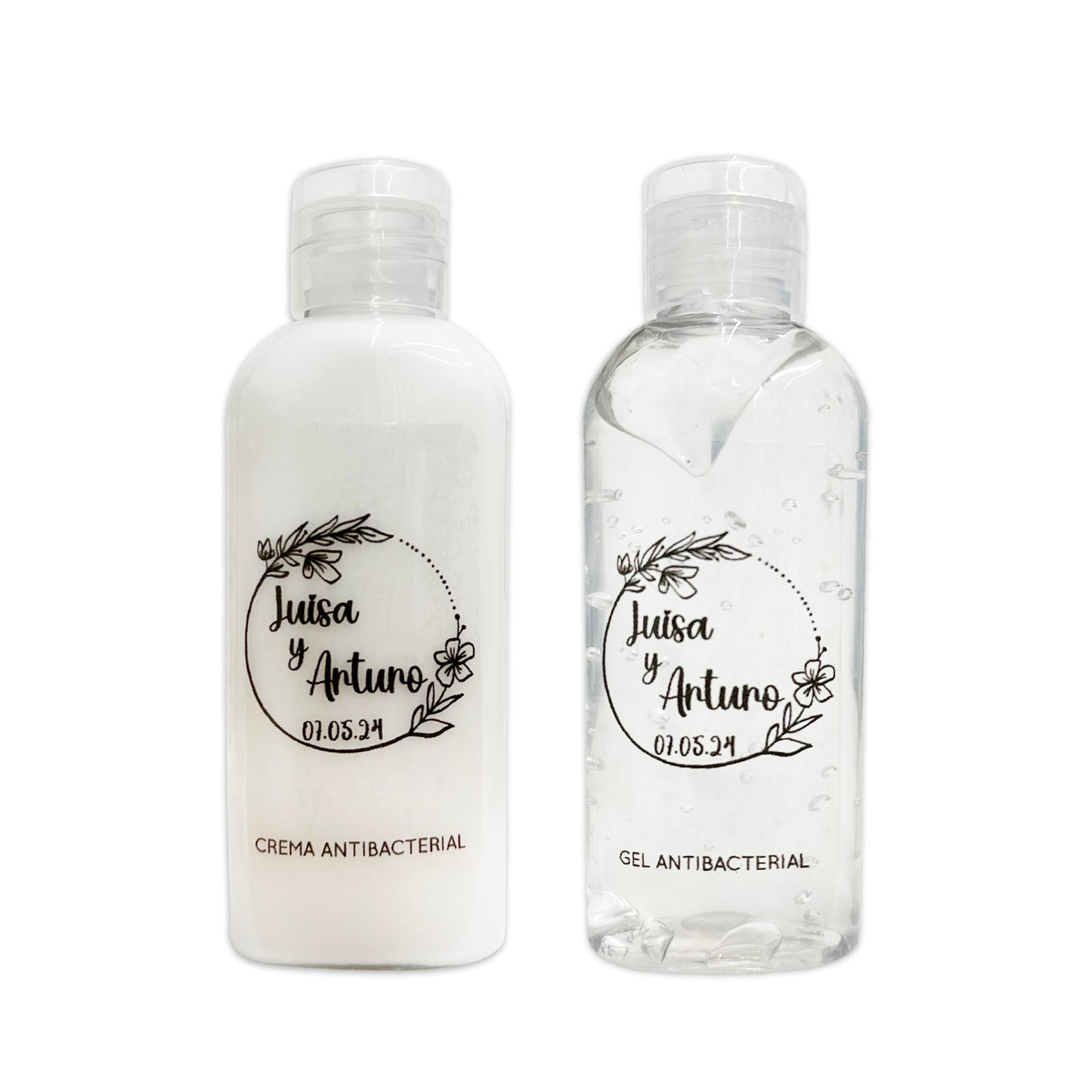 Gel Antibacterial ó Crema para Boda Personalizado – Mod. 49 Flor