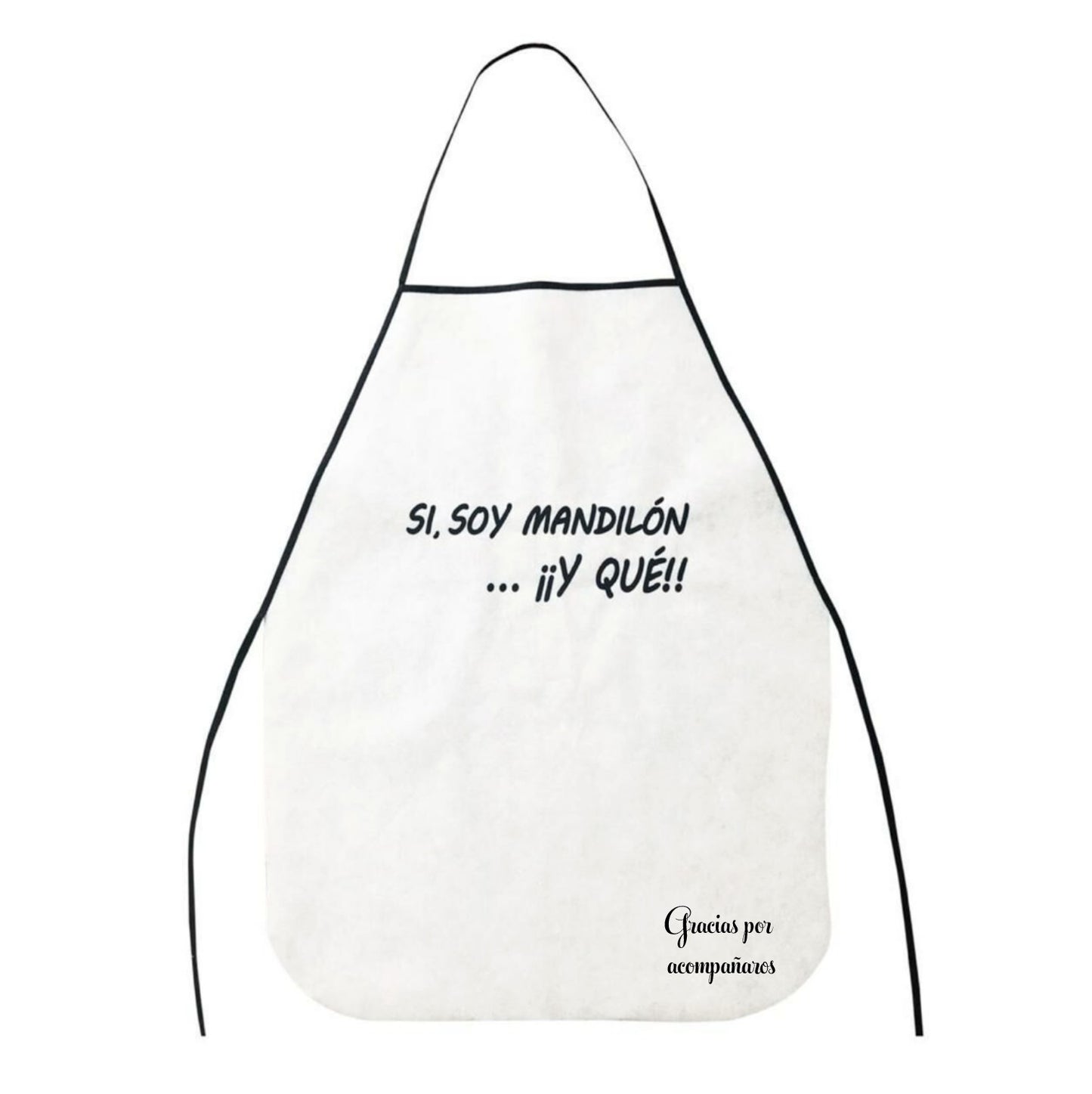 Mandil para Boda Personalizado Si Soy Mandilon y Que 💍 | Festibod