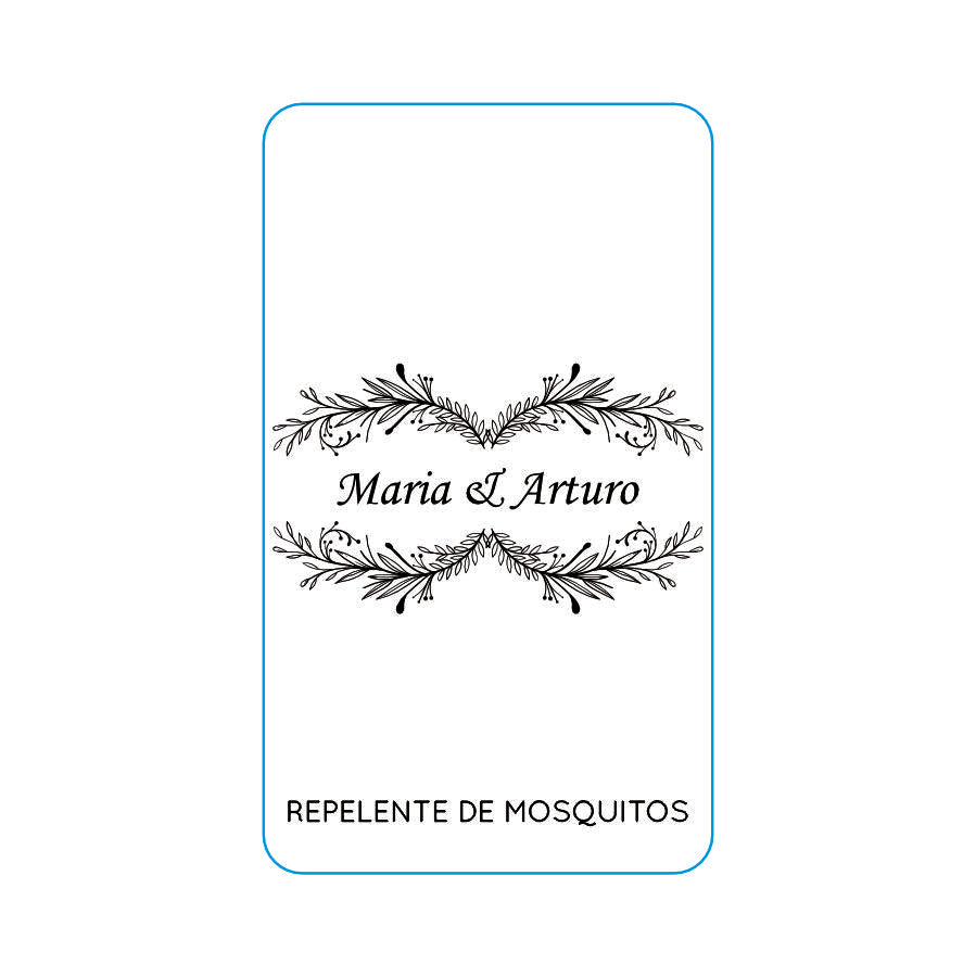 Repelente para Boda Personalizado – Mod. 32 Hojitas 💍 | Festiboda