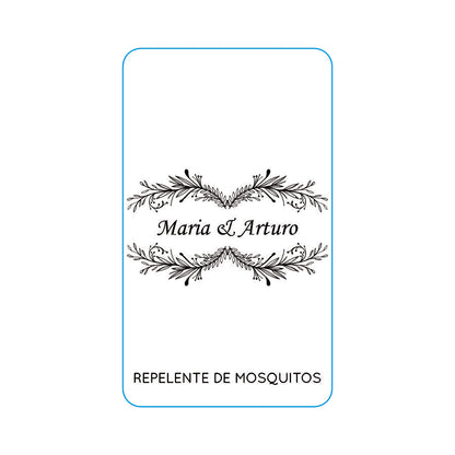 Repelente para Boda Personalizado – Mod. 32 Hojitas 💍 | Festiboda