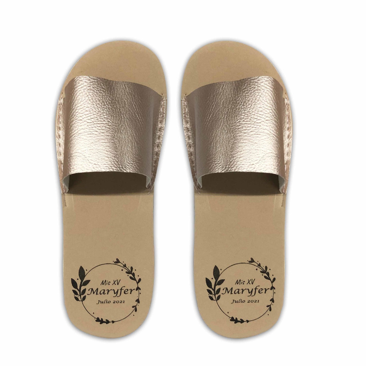 Chancleta para XV años - Mod.50 Circulo y Puntos 🩴 | Festiboda