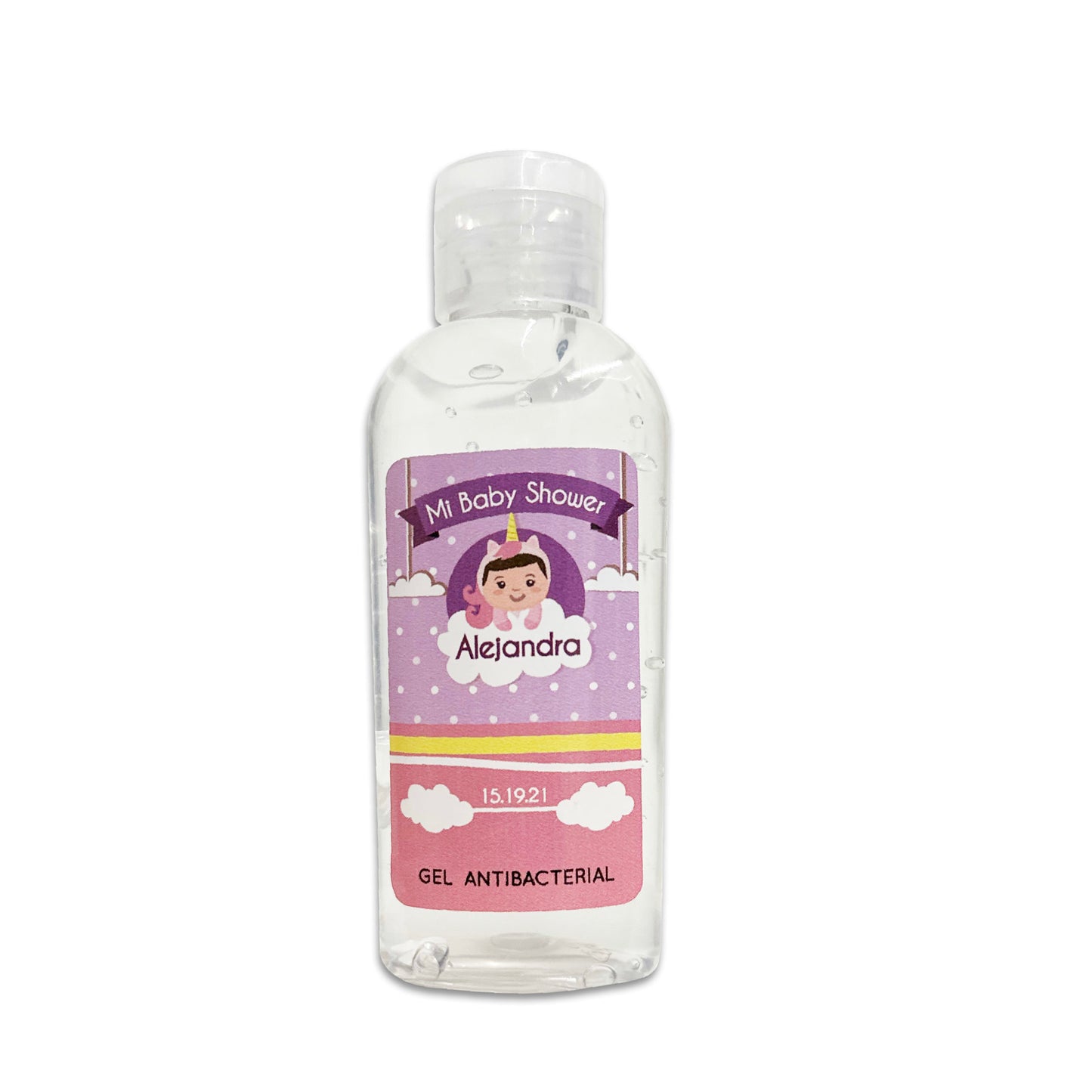 Gel Antibacterial ó Crema para Fiesta Baby Shower Bautizo Perzona