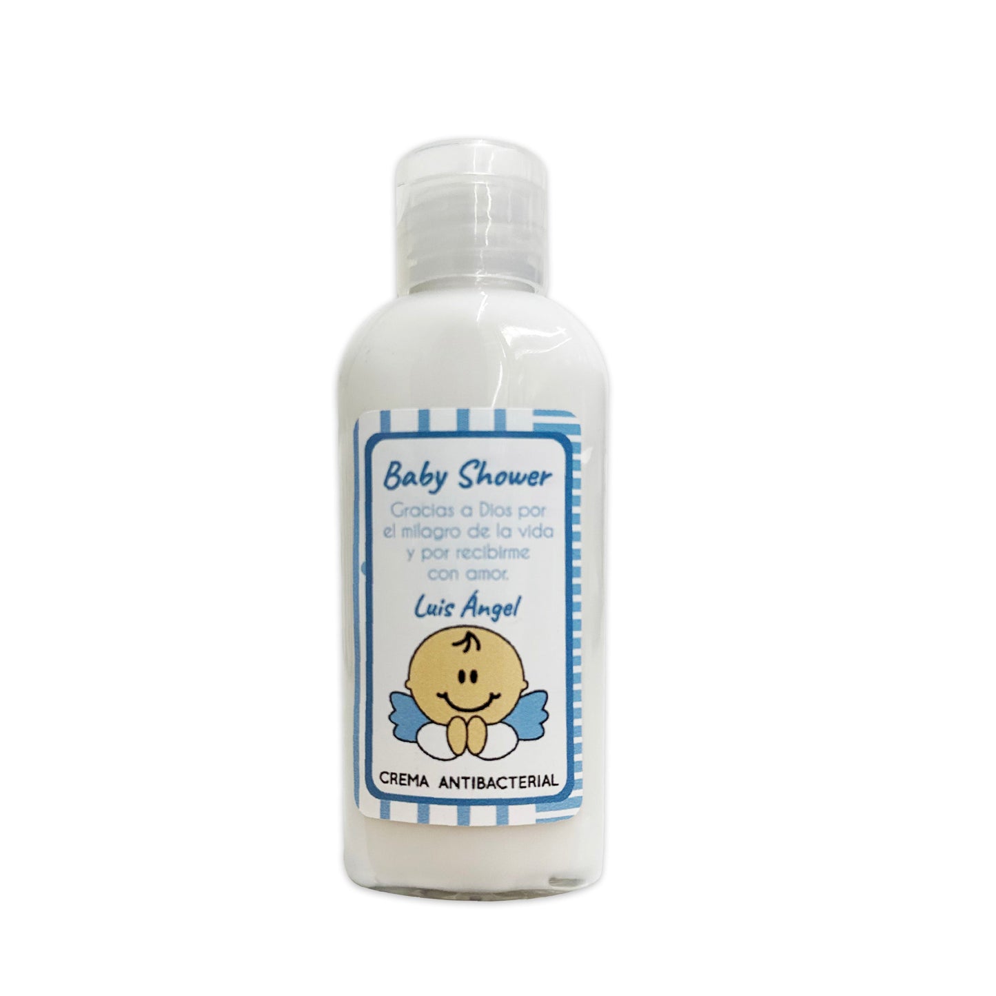 Gel Antibacterial ó Crema para Fiesta Baby Shower Bautizo Perzona