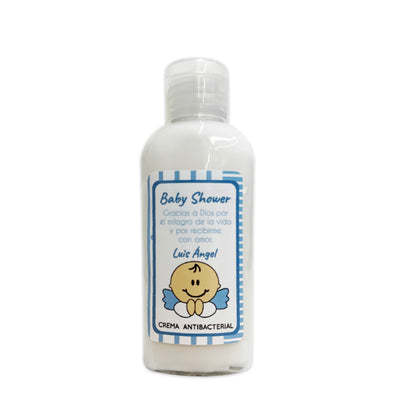 Gel Antibacterial ó Crema para Fiesta Baby Shower Bautizo Perzona