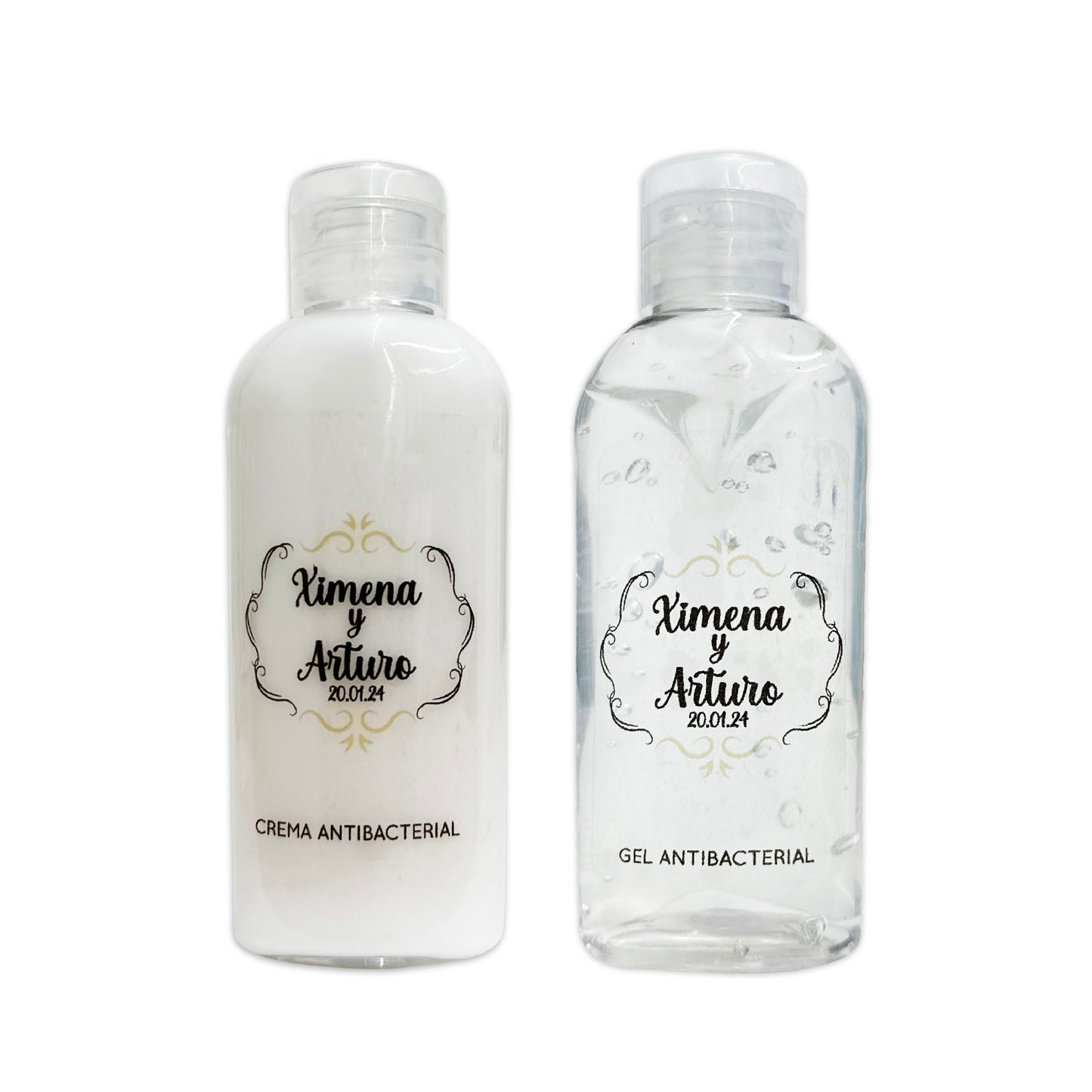 Gel Antibacterial ó Crema para Boda Personalizado – Mod. 52 Olas
