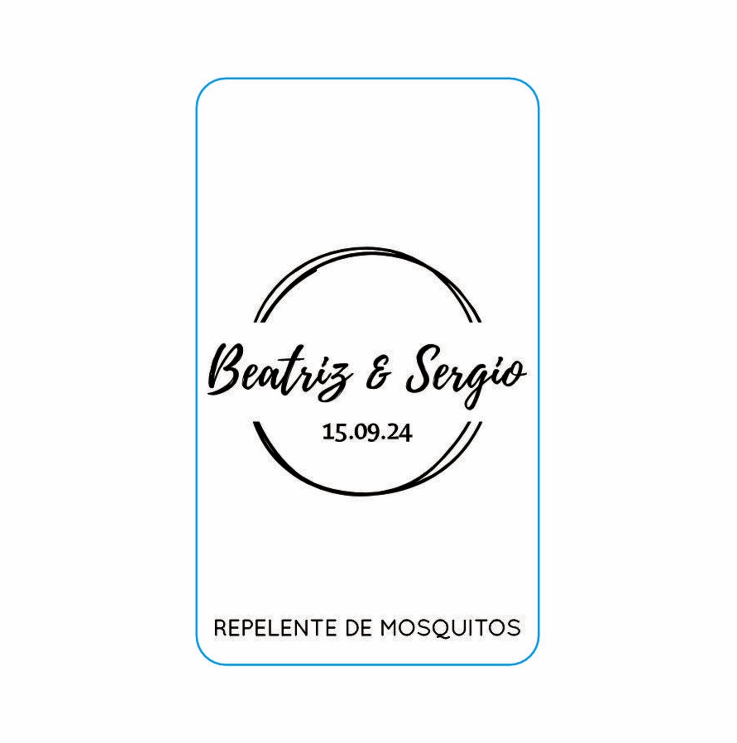 Repelente para Boda Personalizado – Mod. 53 Sello circular 💍