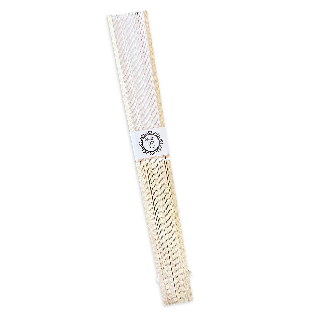 Abanico para XV años Personalizado - Mod. 531 Anillo de Flores