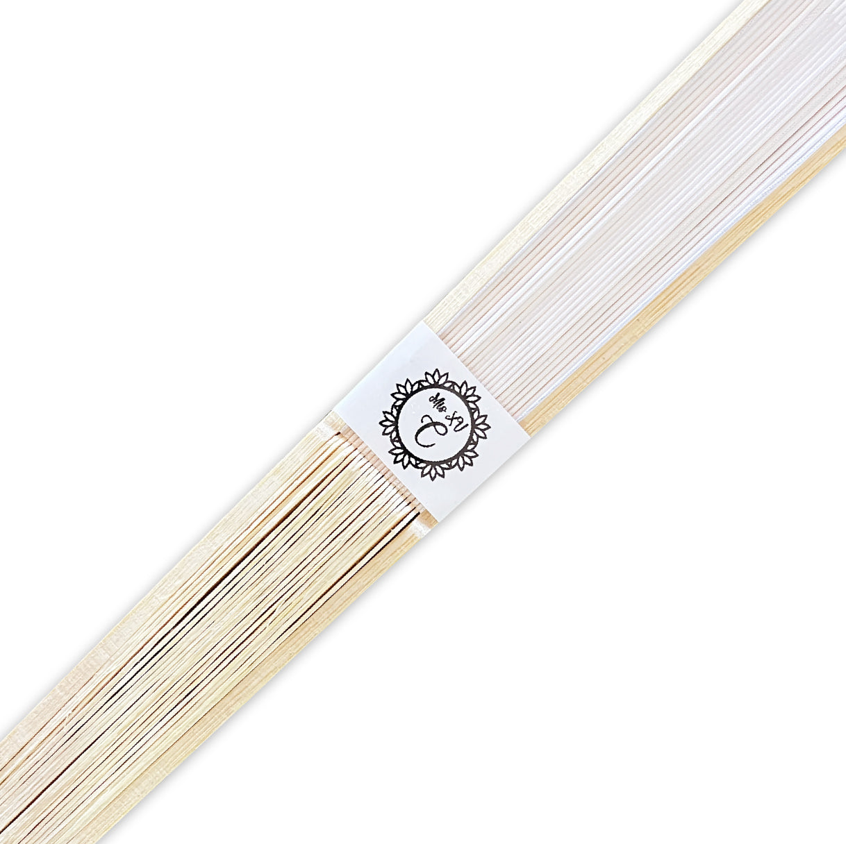 Abanico para XV años Personalizado - Mod. 531 Anillo de Flores