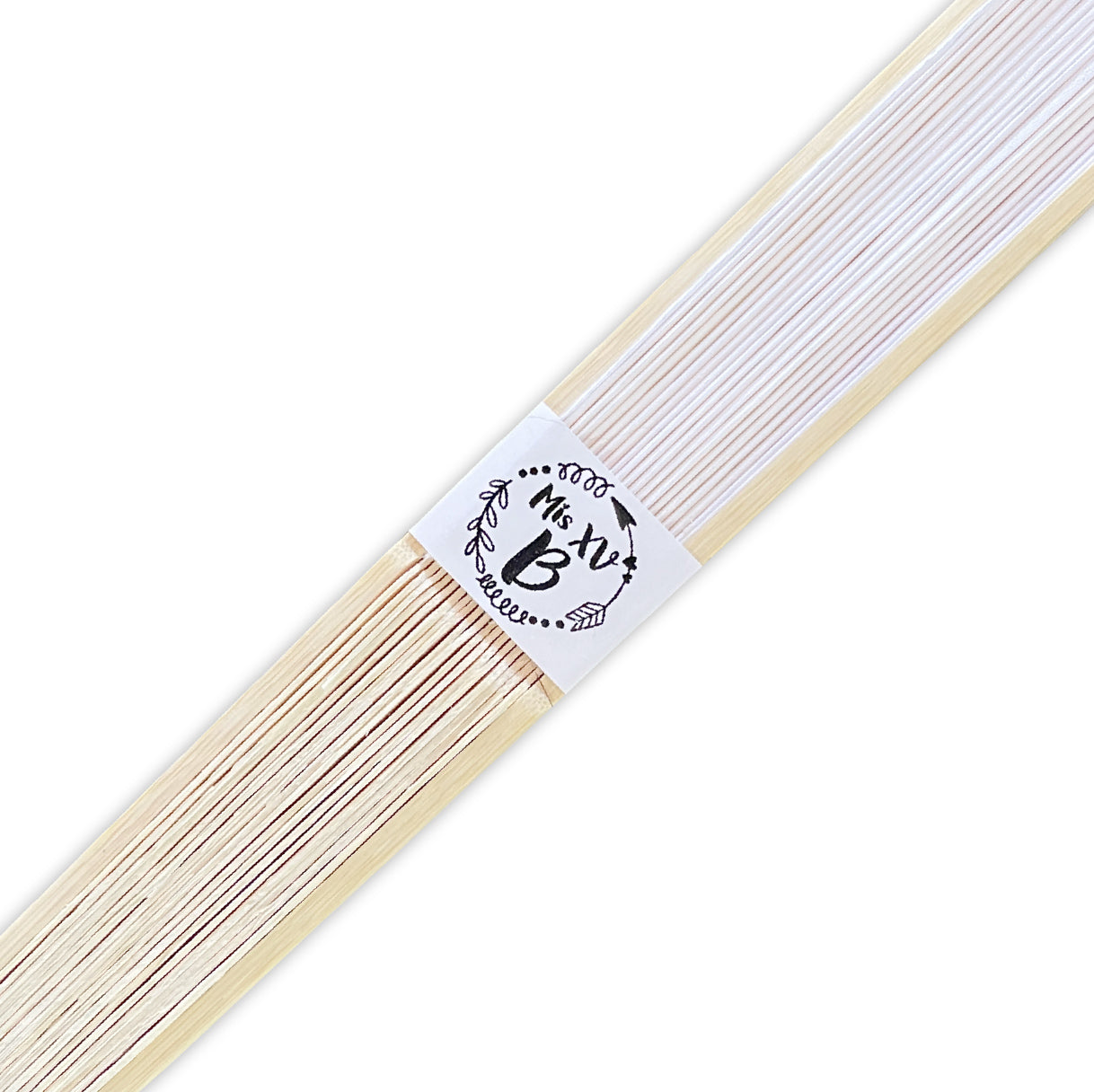 Abanico para XV años Personalizado - Mod. 553 Flecha y Garabato