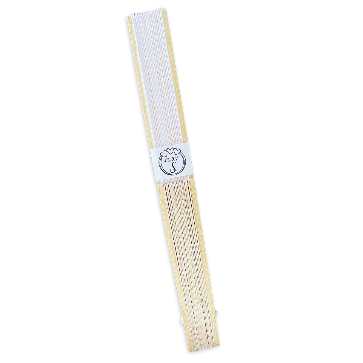 Abanico para XV años Personalizado - Mod. 557 Tres Corazones