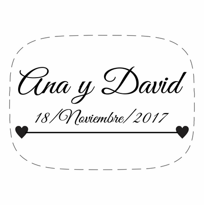 Cilindro para boda - Mod. 119 Fecha Corazón 💍 | Festiboda