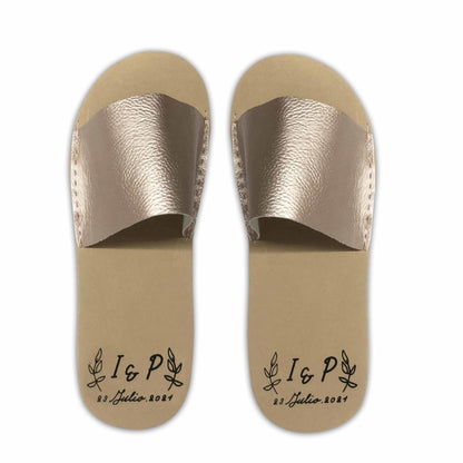 Chancleta para boda - Mod.6  Hojitas 💍 | Festiboda