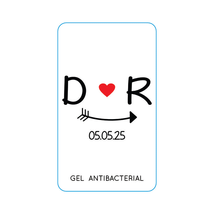 Gel Antibacterial ó Crema para Boda Personalizado Mod. 29 Sonrisa