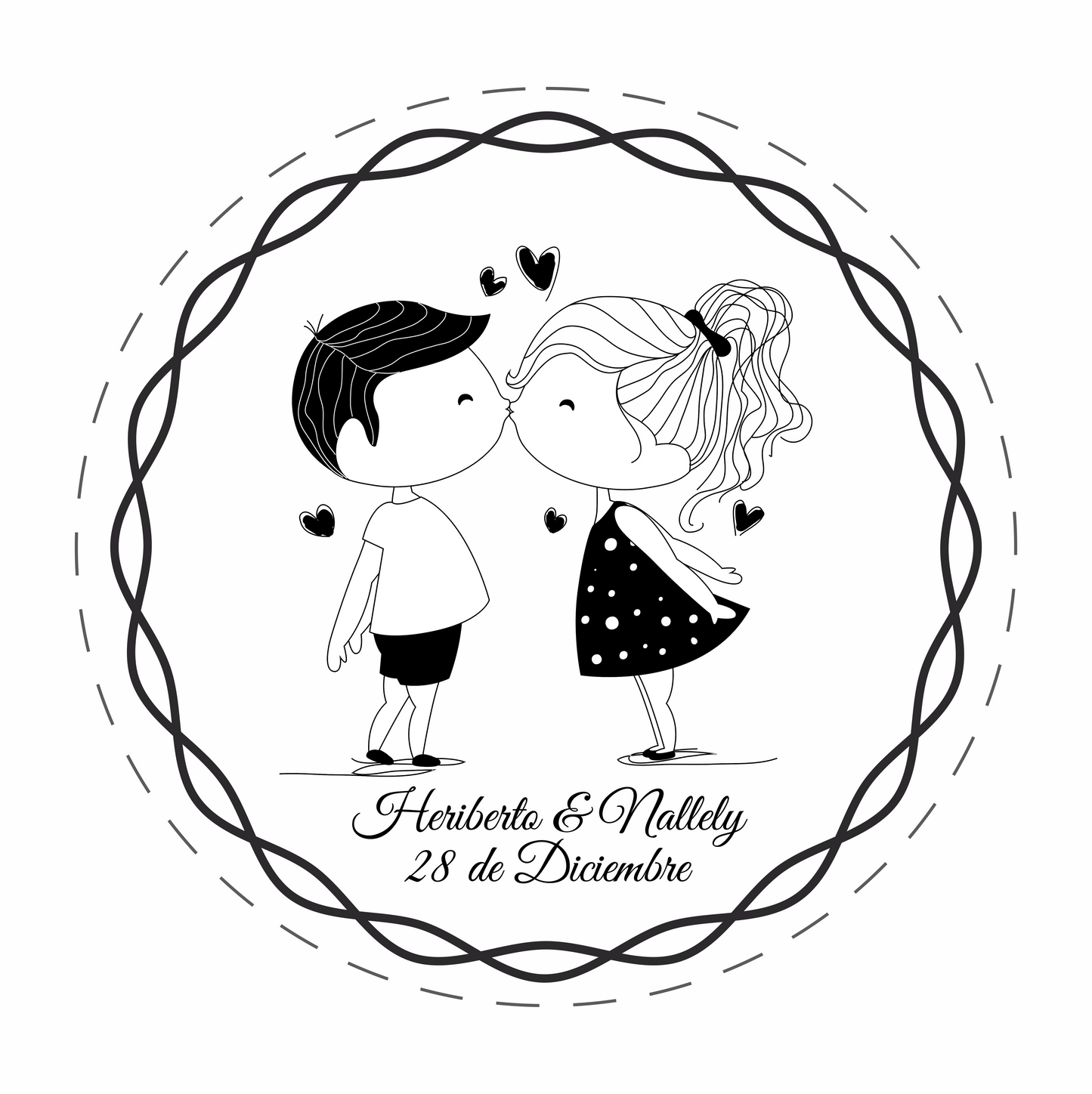 Cilindro para boda - Mod. 91 Parejita 💍 | Festiboda