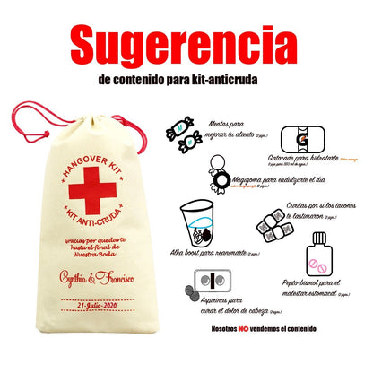 Costalito para Kit Anticruda para Boda mod. 7 Solo un dia 💍