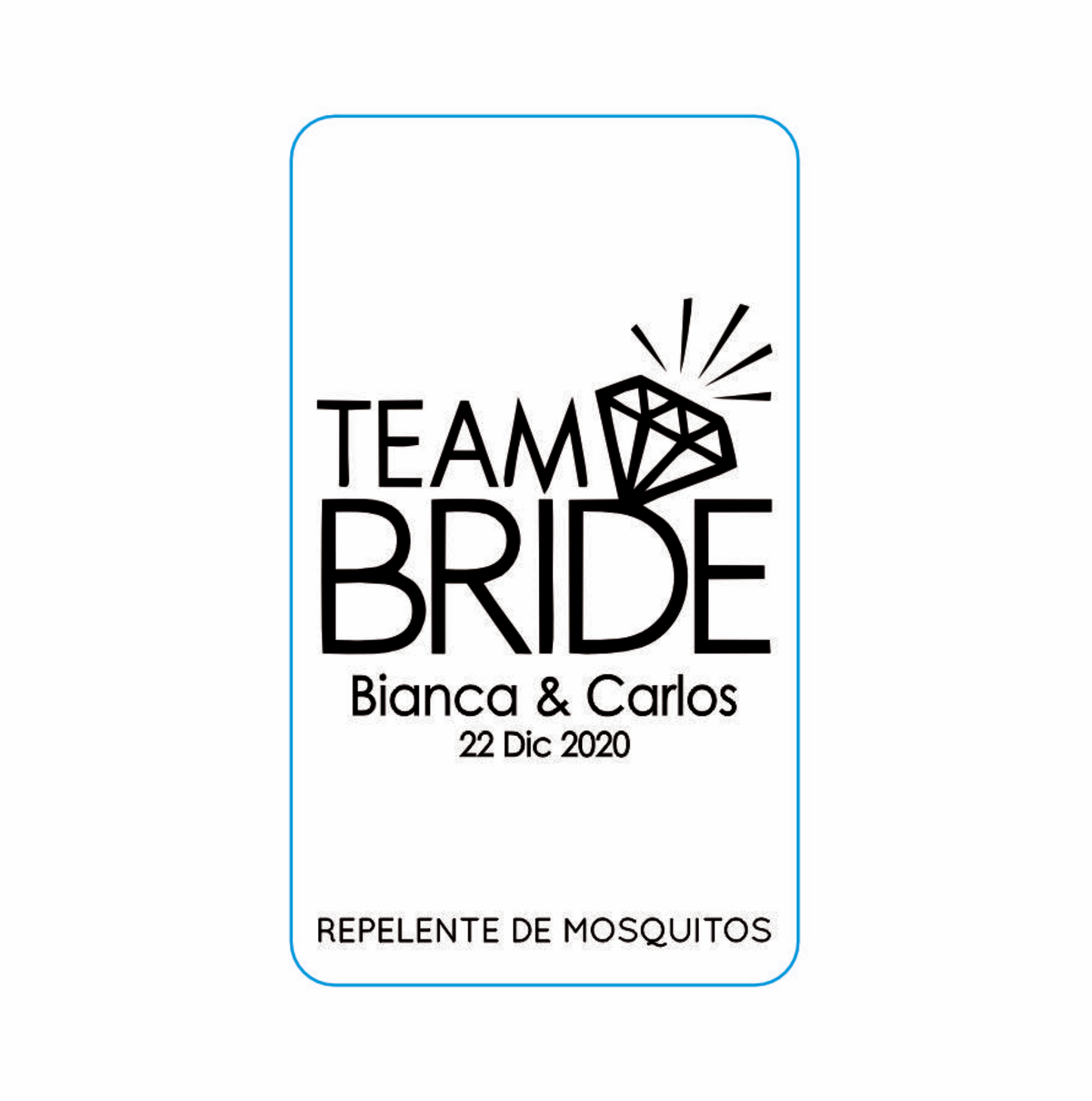 Repelente para Boda Personalizado – Mod. 64 El team b 💍