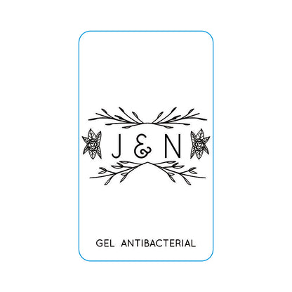 Gel Antibacterial ó Crema para Boda Personalizado Mod. 28 Ramitas