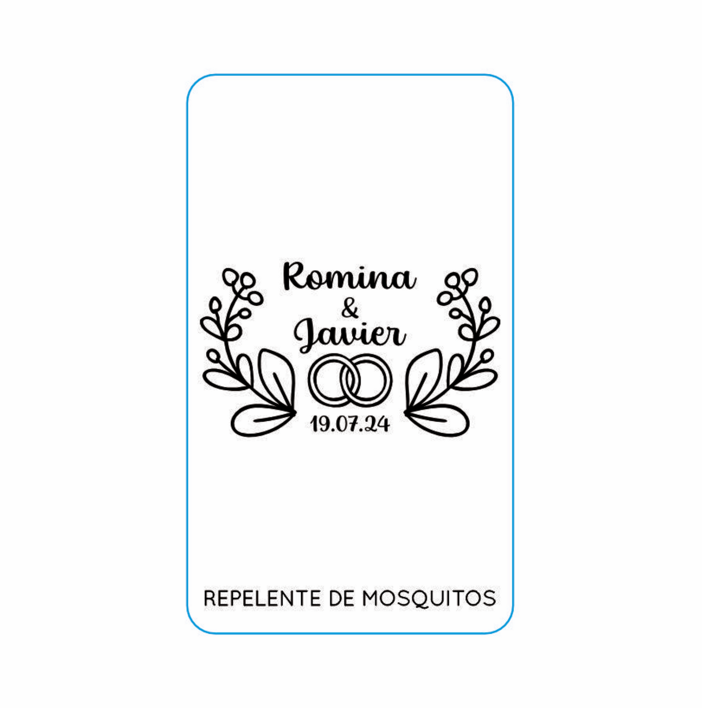 Repelente para Boda Personalizado – Mod. 66 Arras 💍 | Festiboda