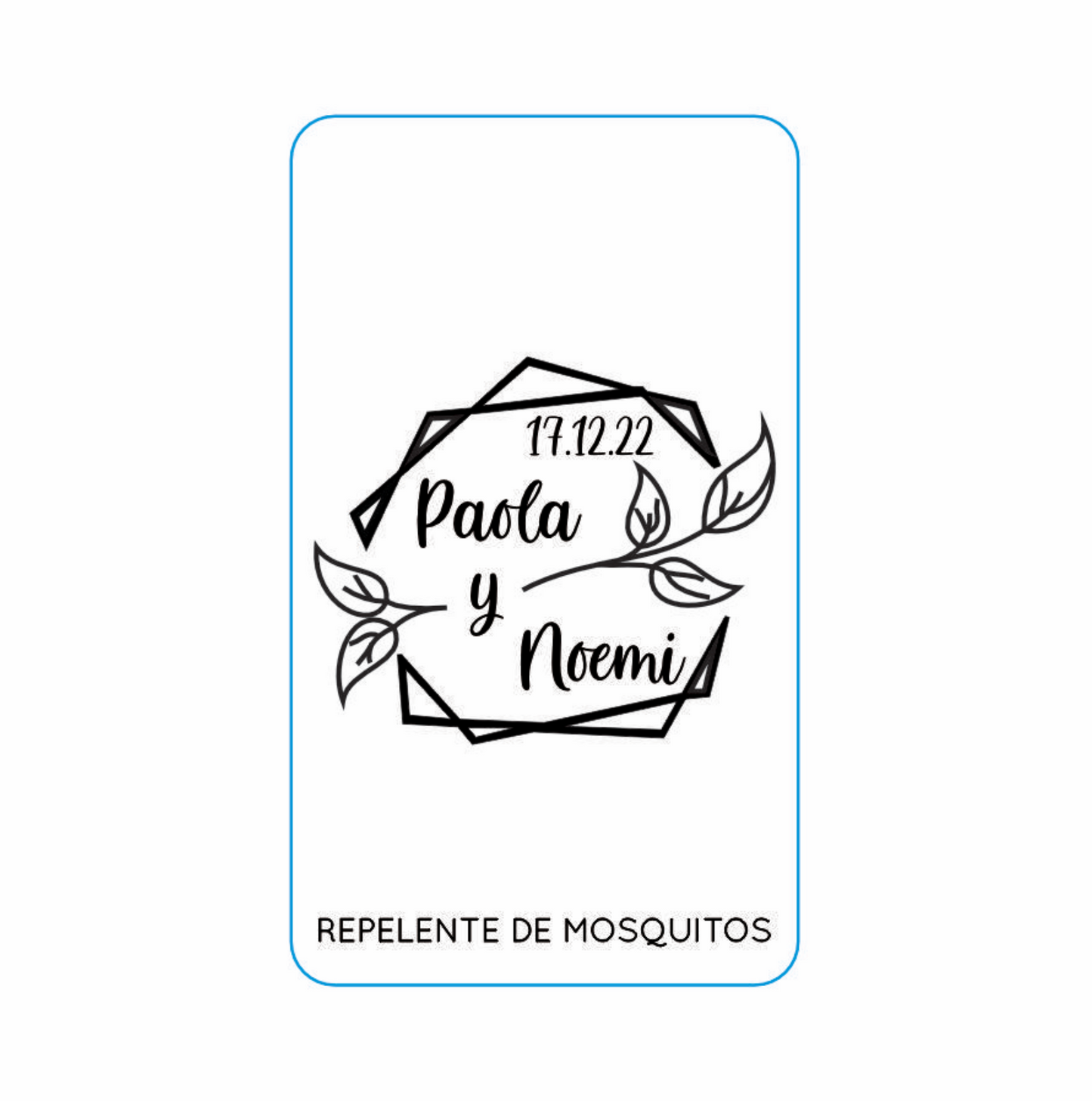 Repelente para Boda Personalizado – Mod. 68 Entre hexagonos 💍