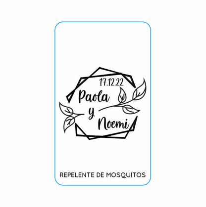 Repelente para Boda Personalizado – Mod. 68 Entre hexagonos 💍