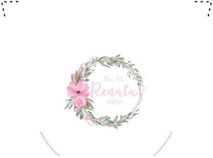 Pantufla Full Color Mod 174 Hexagono Floral | Festiboda