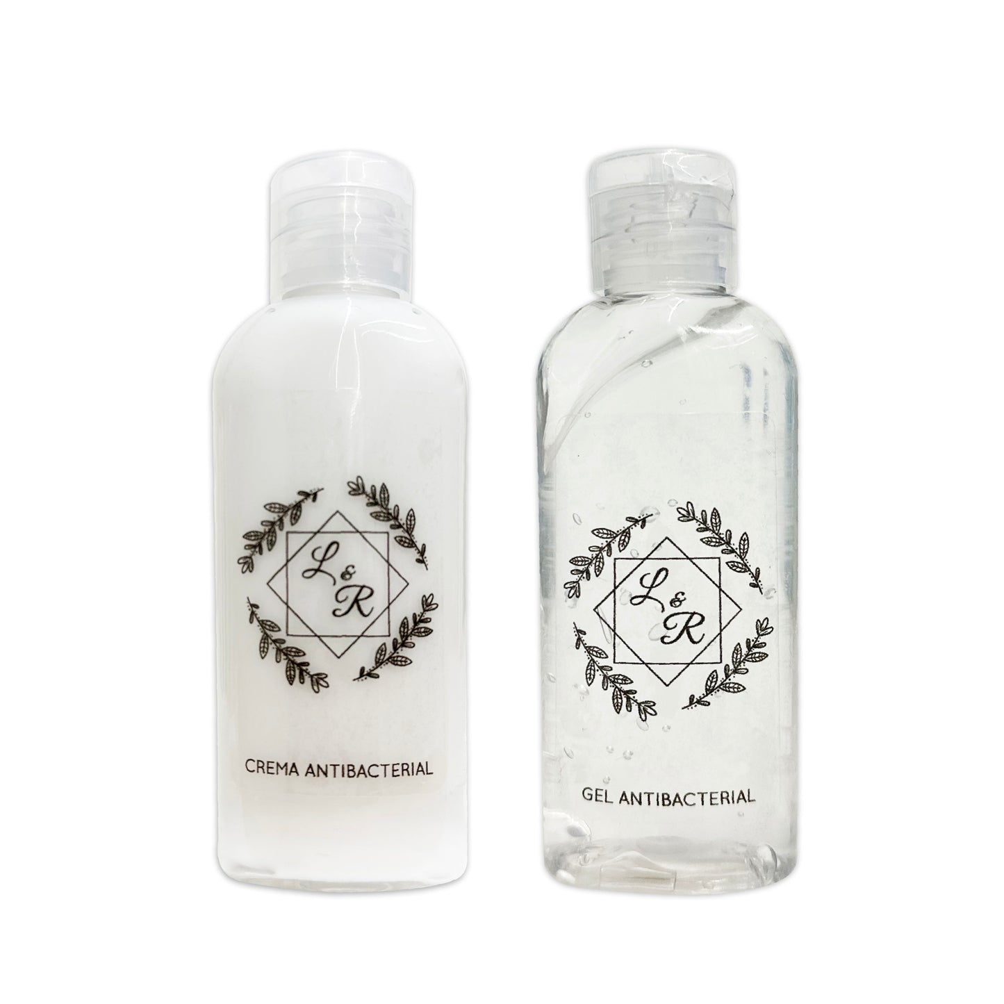 Gel Antibacterial ó Crema para Boda Personalizado – 70 Doble cuad