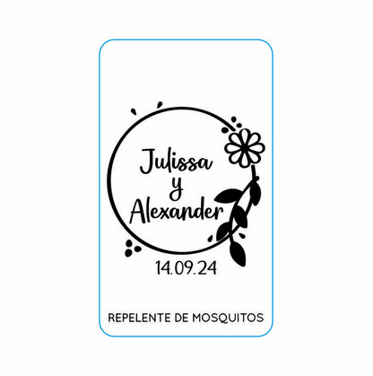 Repelente para Boda Personalizado – Mod. 71 Flor deco 💍