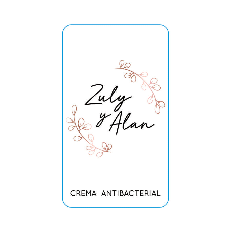 Gel Antibacterial ó Crema para Boda Personalizado Mod. 11 Ramita