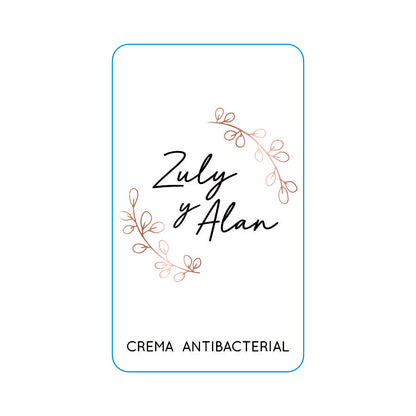Gel Antibacterial ó Crema para Boda Personalizado Mod. 11 Ramita