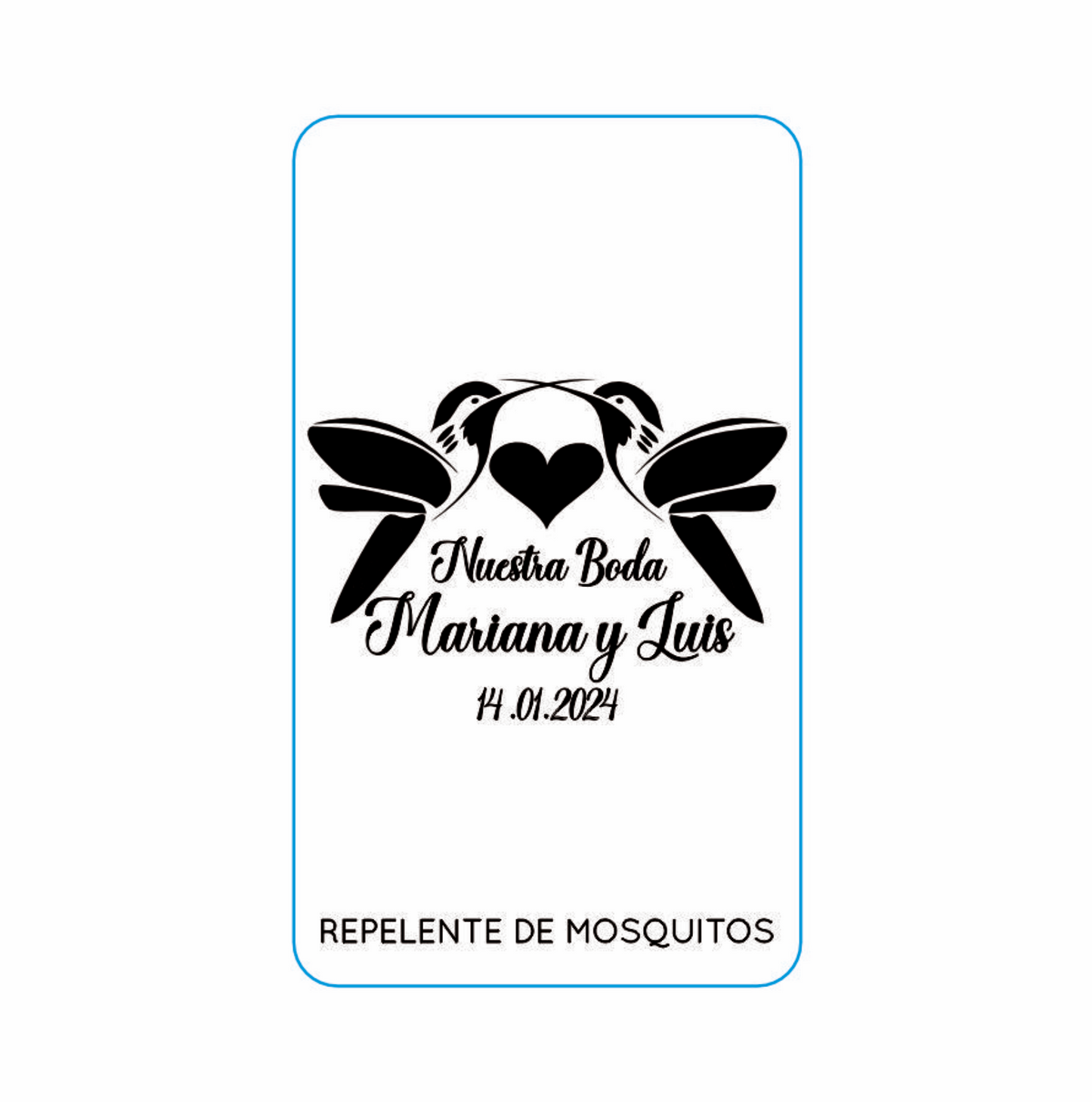 Repelente para Boda Personalizado – Mod. 74 Colibris 💍 | Festibod