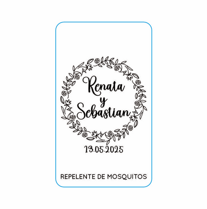 Repelente para Boda Personalizado – Mod. 76 Corona de rosas 💍