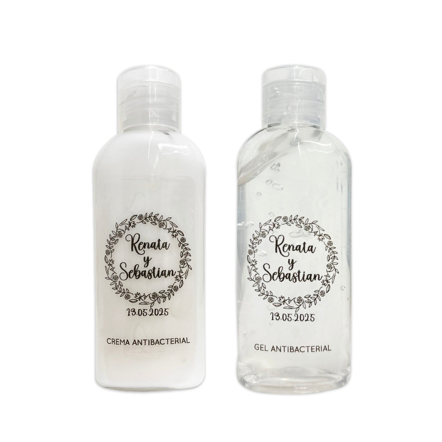 Gel Antibacterial ó Crema para Boda Personalizado – 76 Corona de