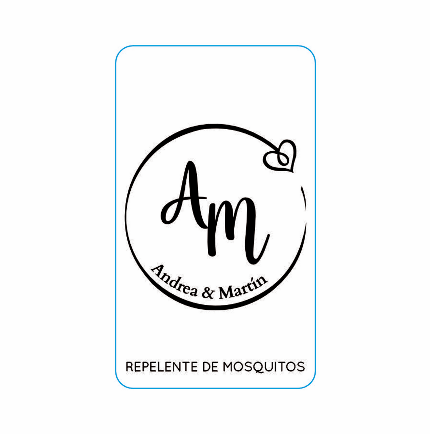 Repelente para Boda Personalizado – Mod. 77 Trazo corazon 💍