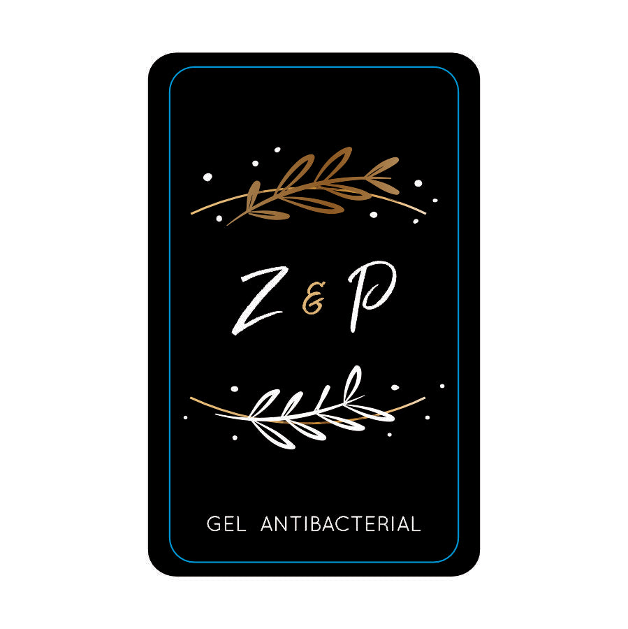 Gel Antibacterial ó Crema para Boda Personalizado Mod. 37 Puntos